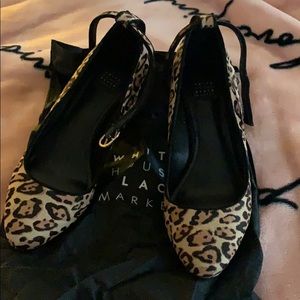 White House Black Market Leopard Shoes Size 6.5